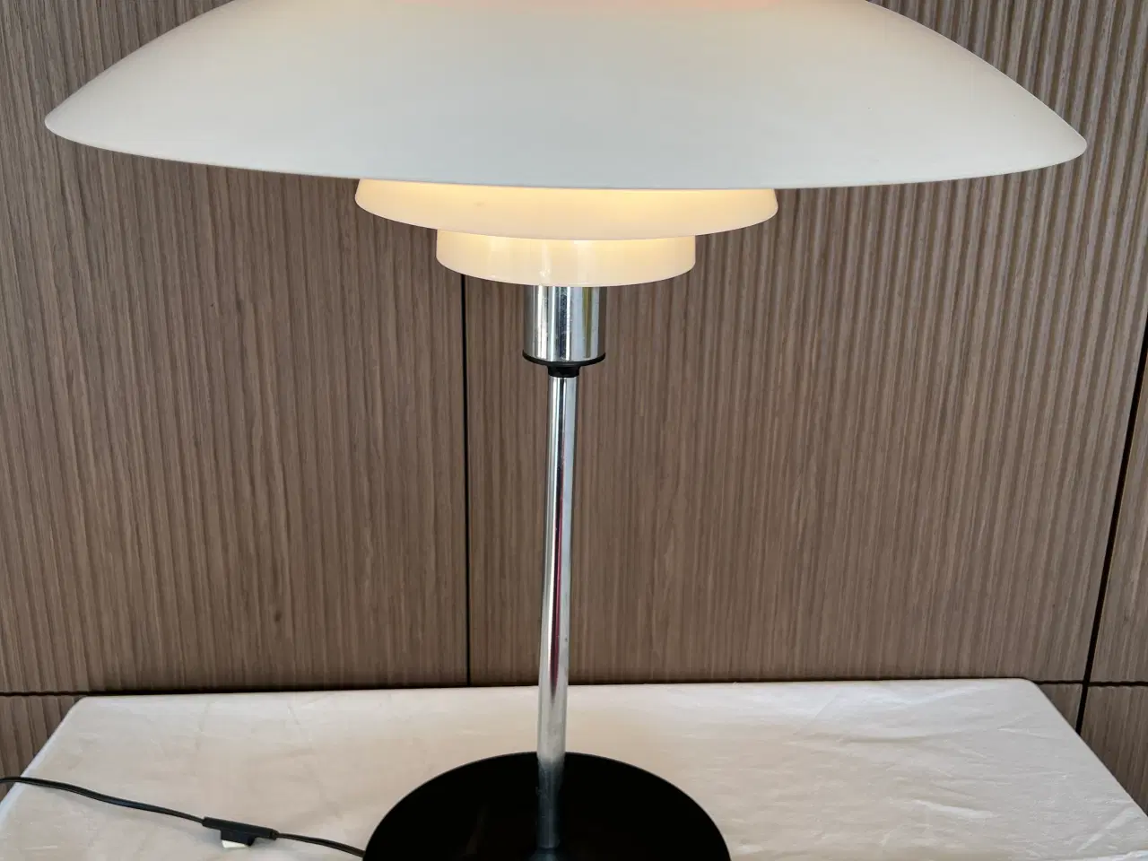 Billede 4 - PH-80 bordlampe, vintage, hvidt plast og stål 