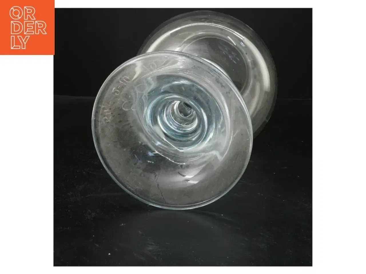 Billede 2 - Glas lysestage (str. 26 cm)