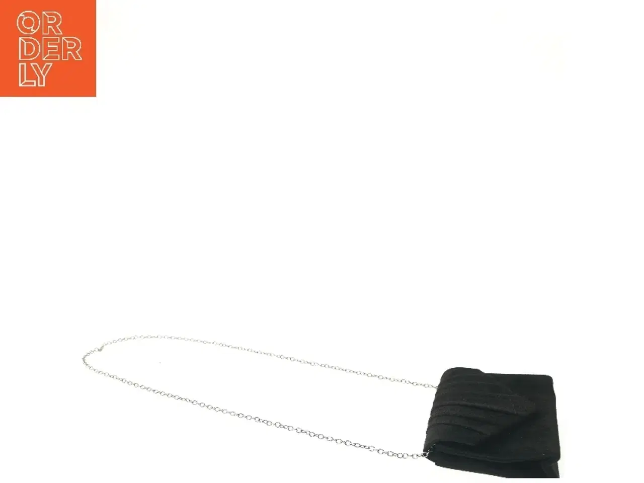 Billede 3 - Sort aftentaske med kæde (str. 21x13x5 cm)