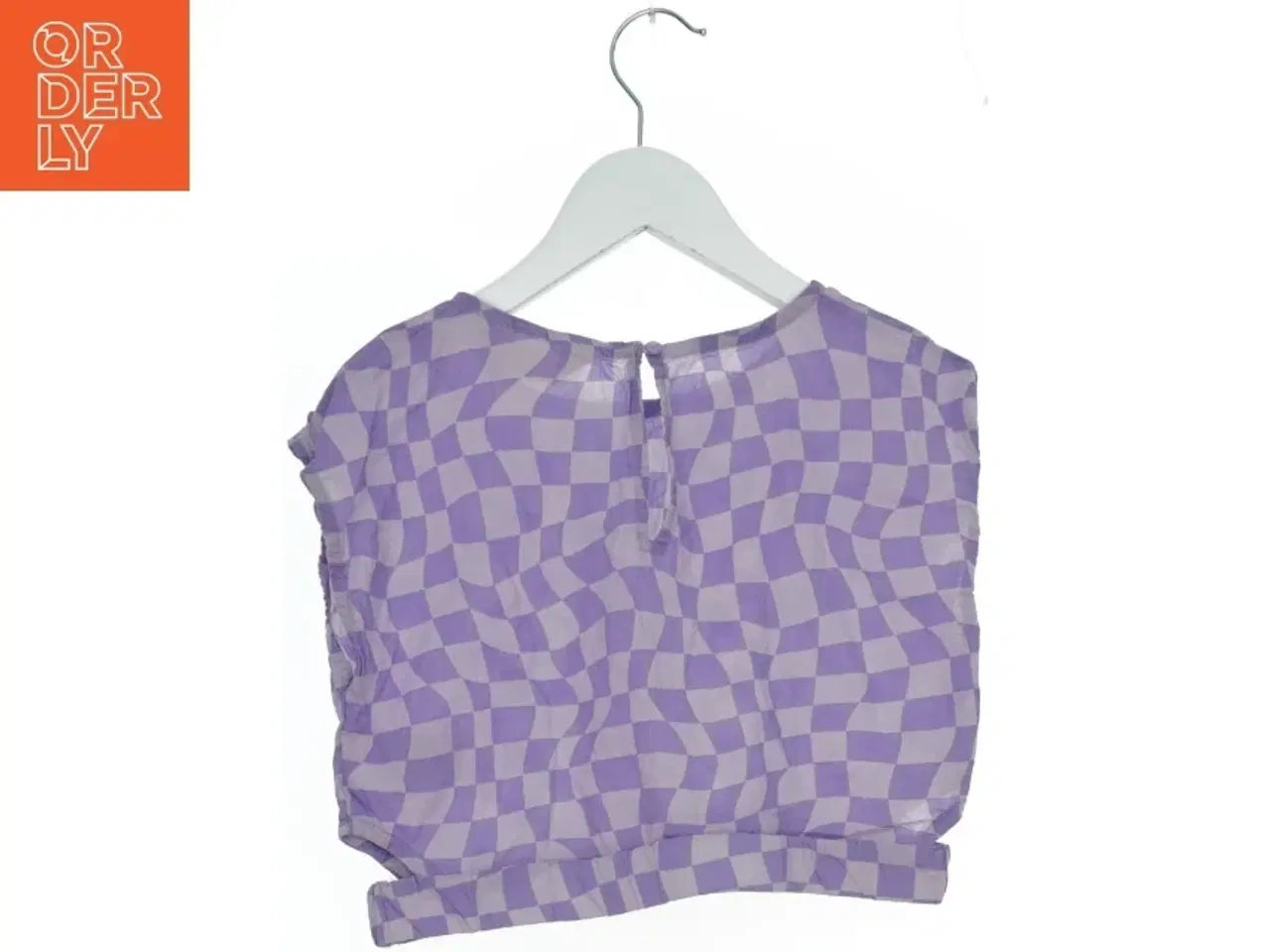 Billede 2 - Kortærmet bluse med bølgemønster fra H&M (str. 134)