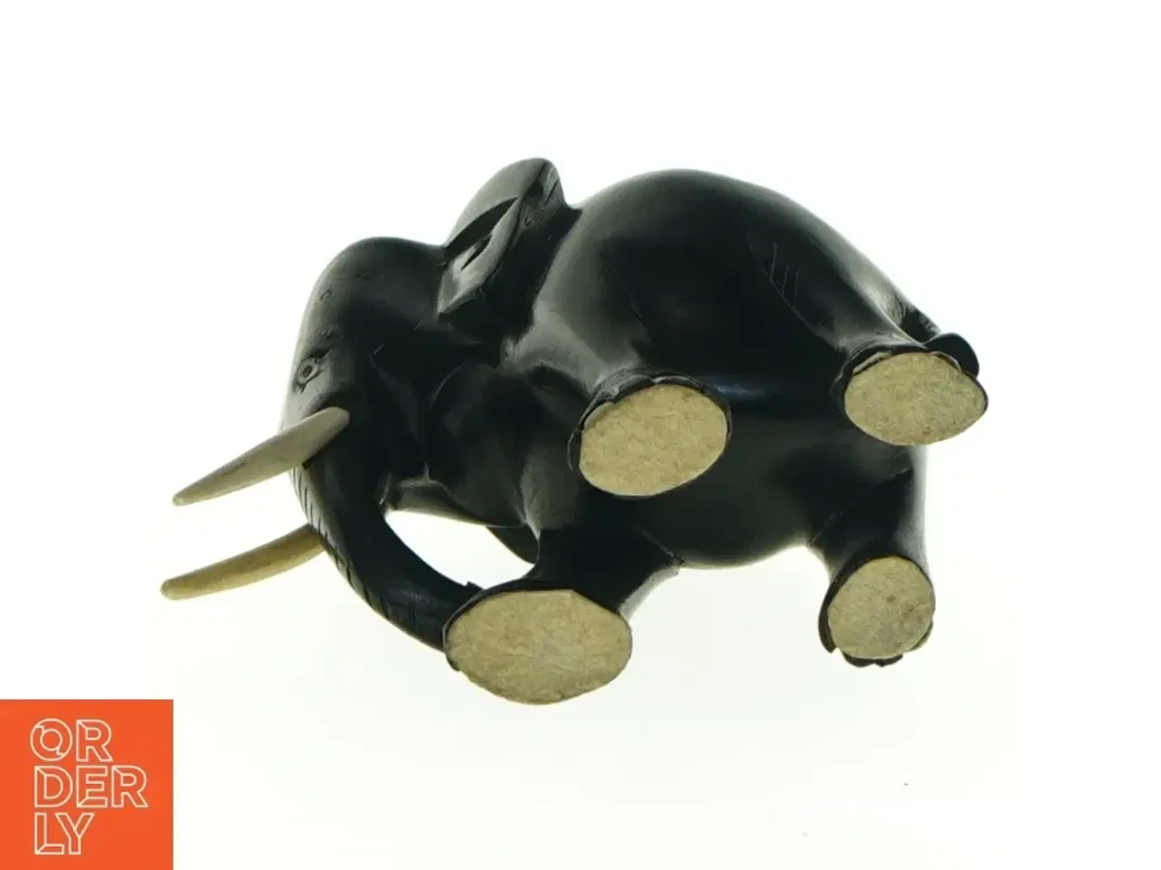 Billede 3 - Sort elefantfigur i træ (str. 11 x 9 cm)