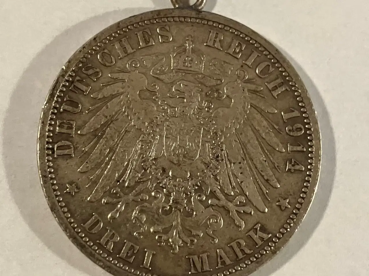 Billede 1 - Drei Mark 1914 Germany - Hængslet