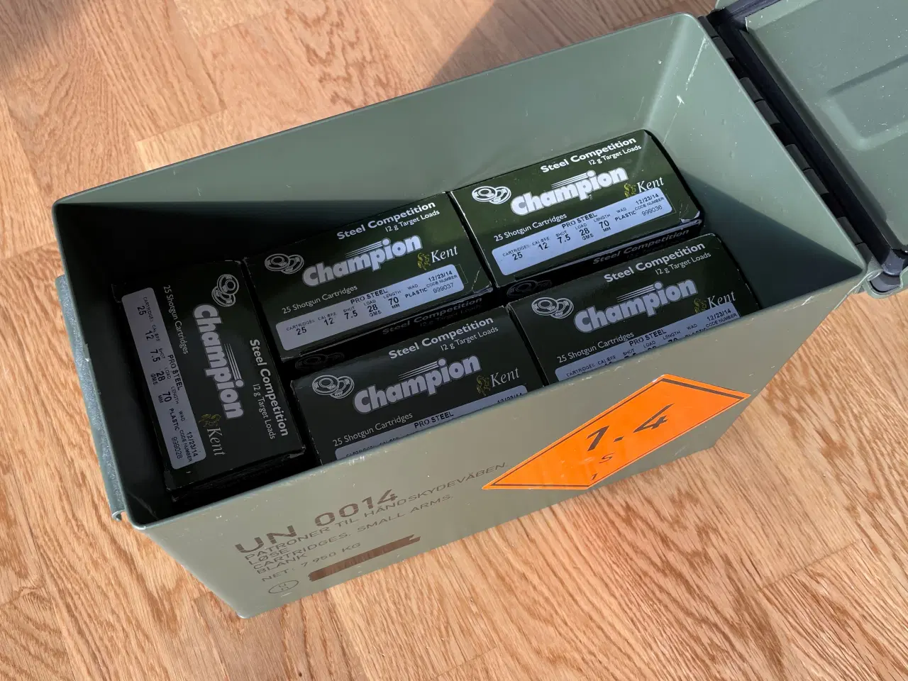 Billede 3 - Ammo kasse med 5x kasser patroner