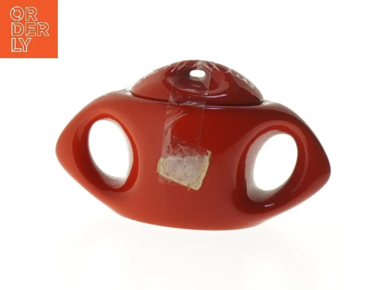 Billede 1 - Rød dekorativ vase (str. 14,5 cm)