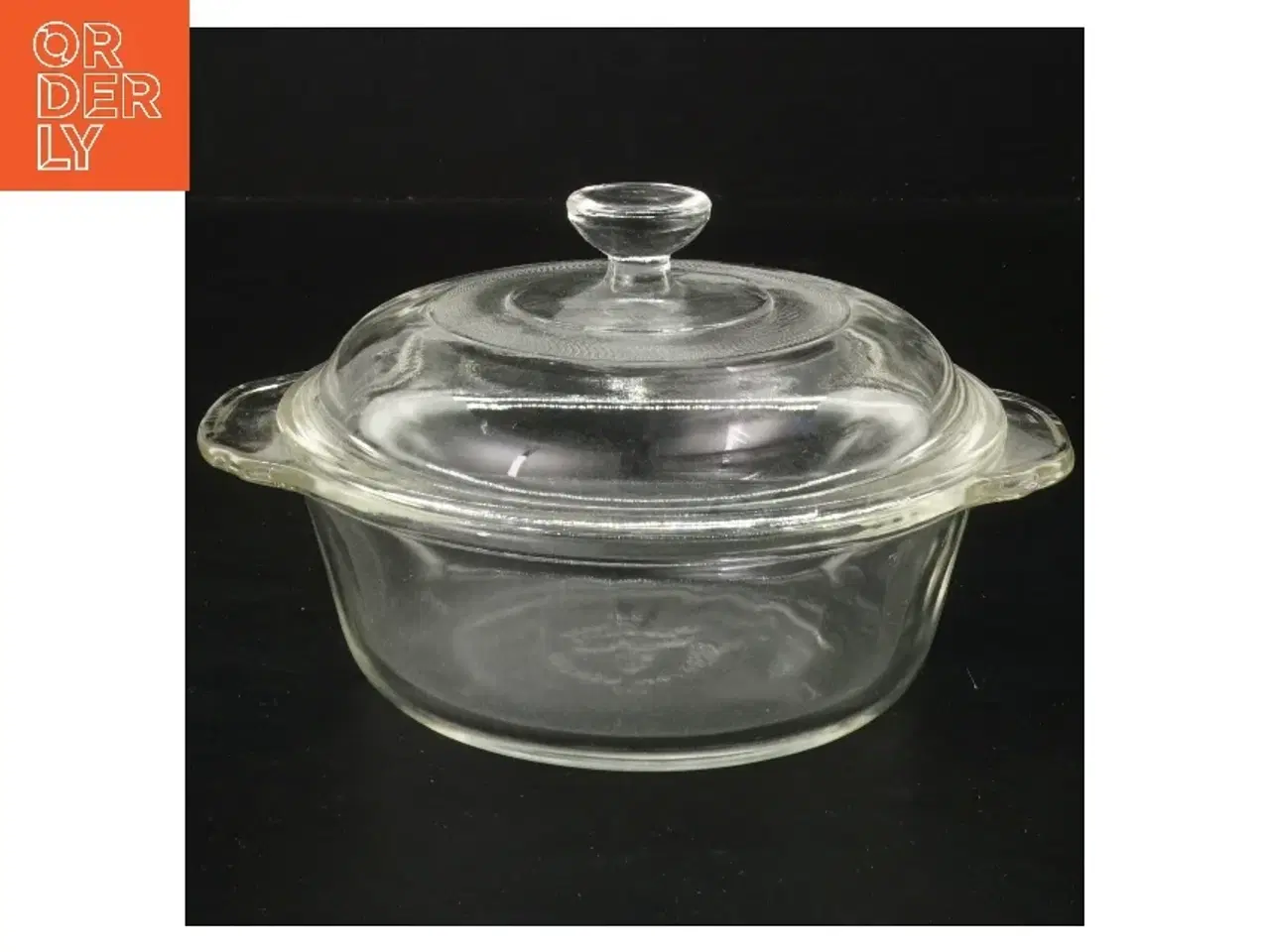 Billede 1 - Glasgryde med låg (str. Ø 14,5 cm)