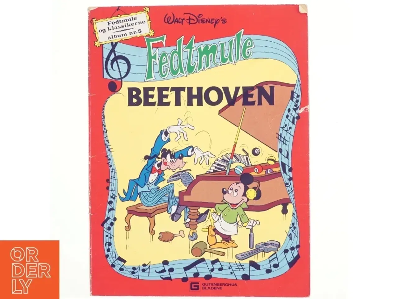 Billede 1 - Fedtmule og Klassikerne af Walt Disney, Beethoven, album nr. 5 (Tegneserie)