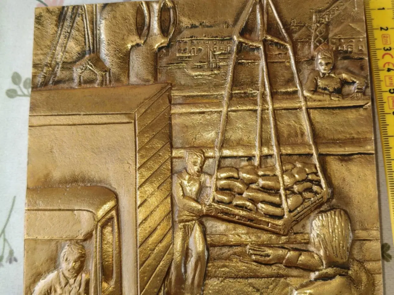 Billede 4 - super flot relief af havne arbejder med SID logo