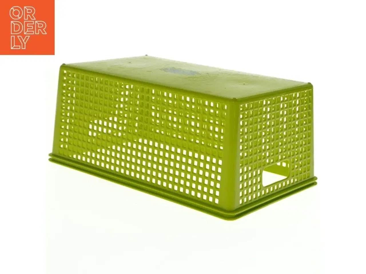 Billede 3 - Grøn plast opbevaringskasse (str. 26,5 x 16 x 11 cm)