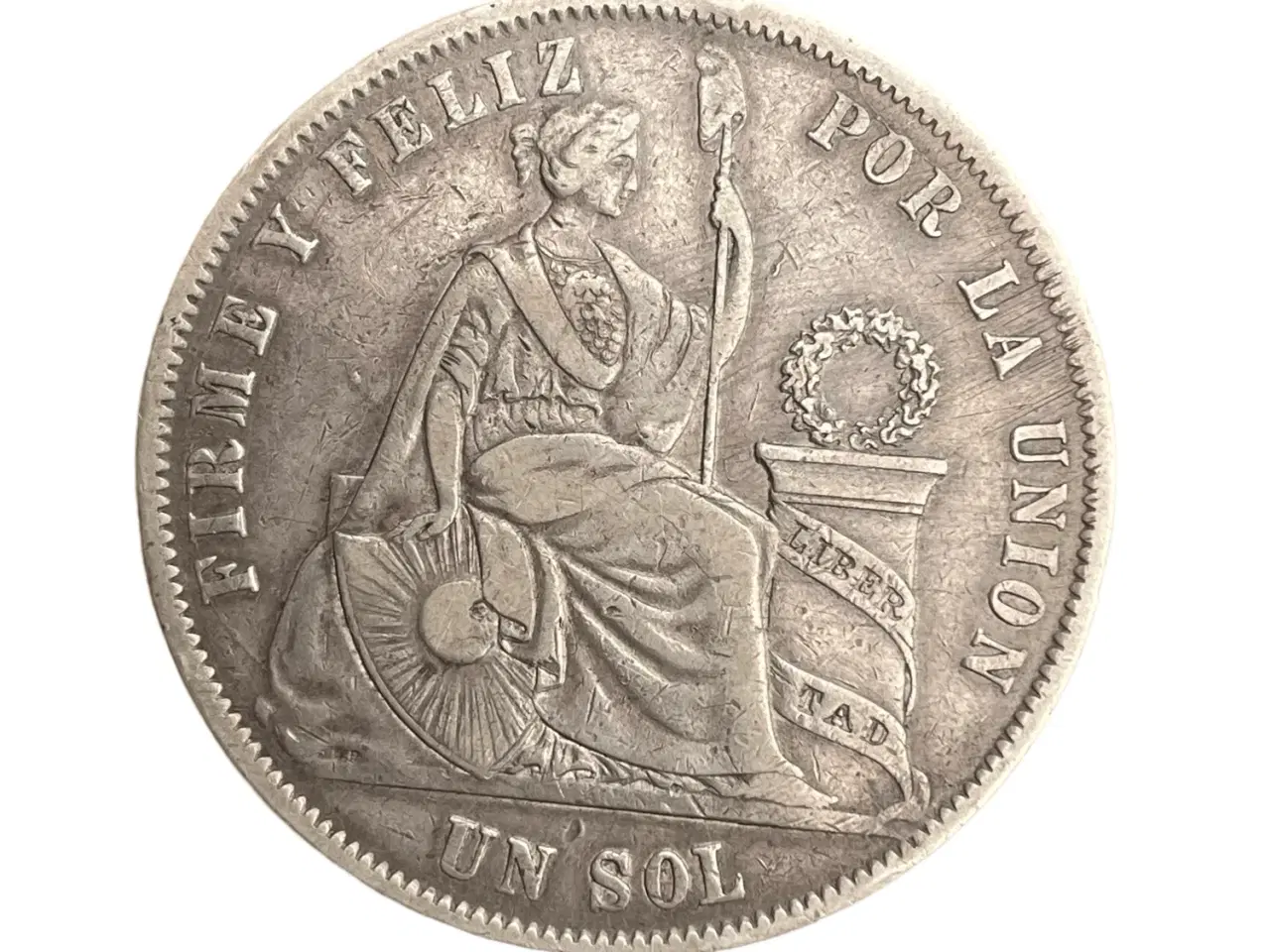 Billede 1 - 1 Sol 1868 Peru