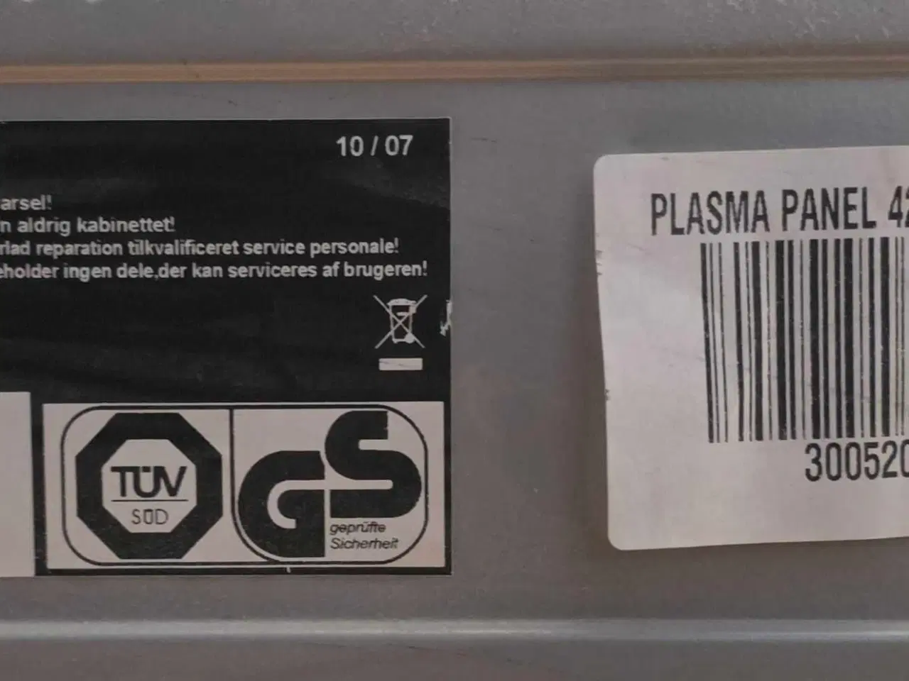 Billede 2 - Medion Plasma Tv