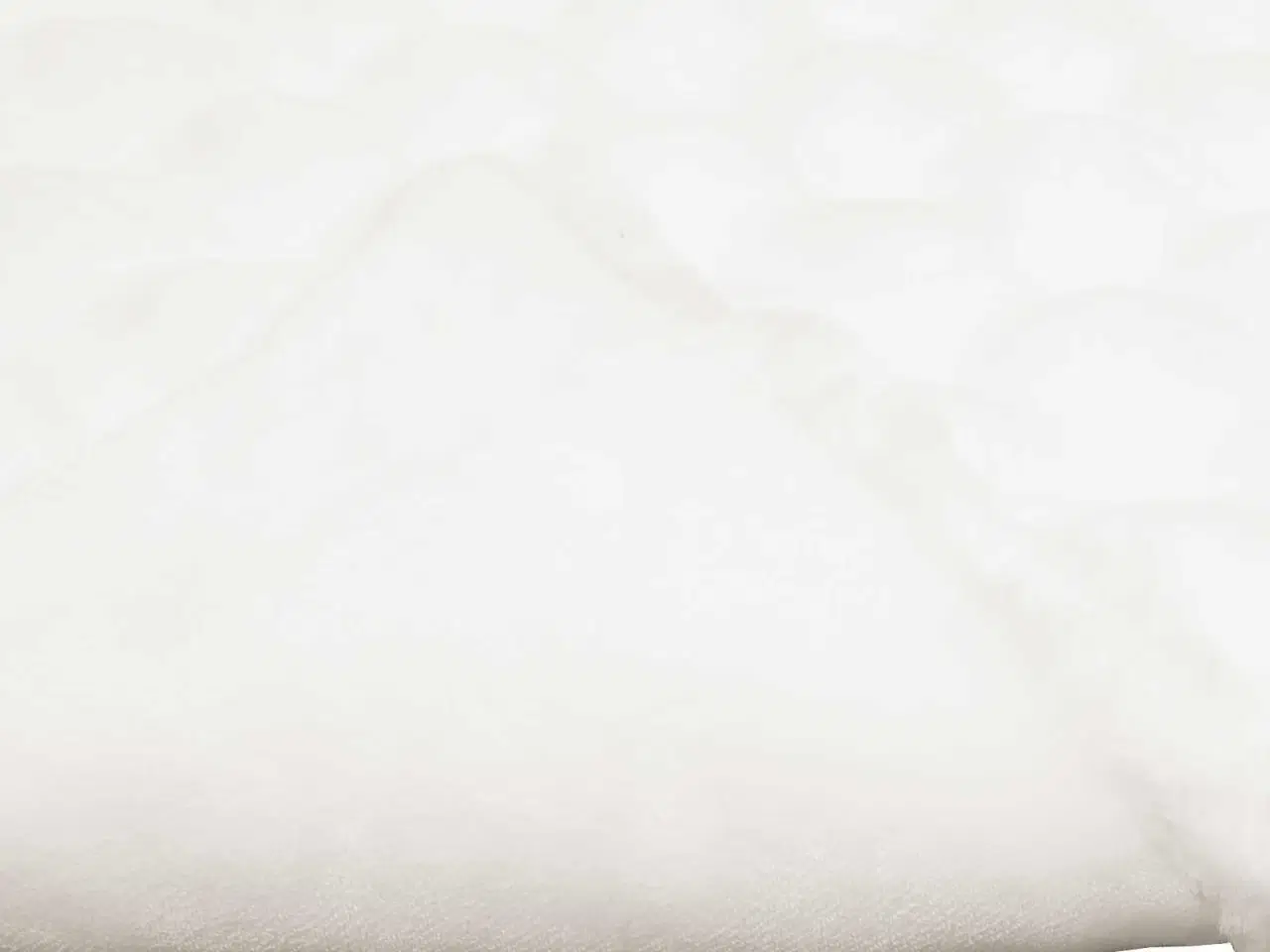 Billede 7 - Faux Kanin Pels Tæppe Hvid 130 x 150 cm Polyester