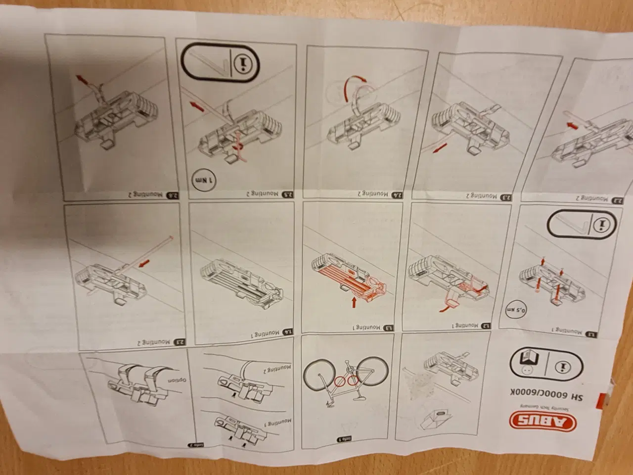 Billede 9 - ABUS BORDO 6000K Foldbar Cykellås 90 cm Sort