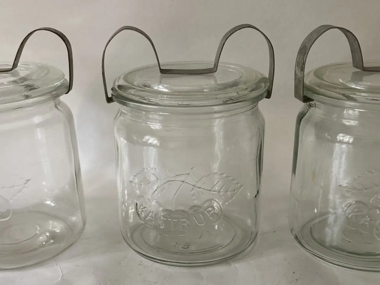 Billede 1 - 1L Kastrup Sylteglas / Henkogningsglas +ekstra låg