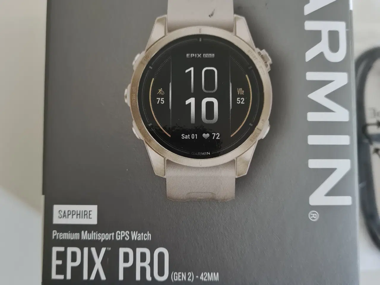 Billede 1 - Garmin Epix Pro 2 - 42 mm - Soft Gold saphire glas