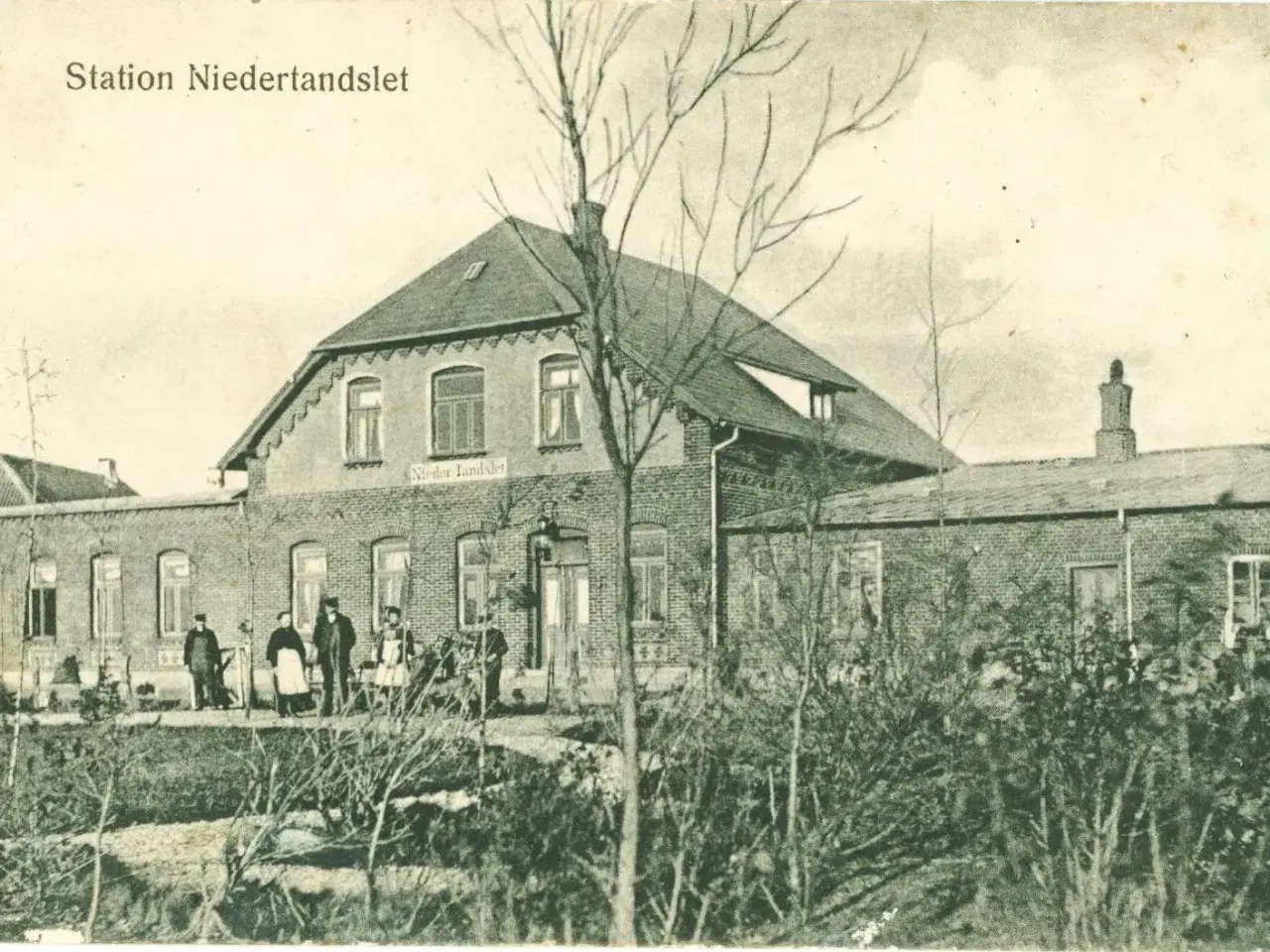 Billede 1 - Neder Tandslet amtsbanestation 1909