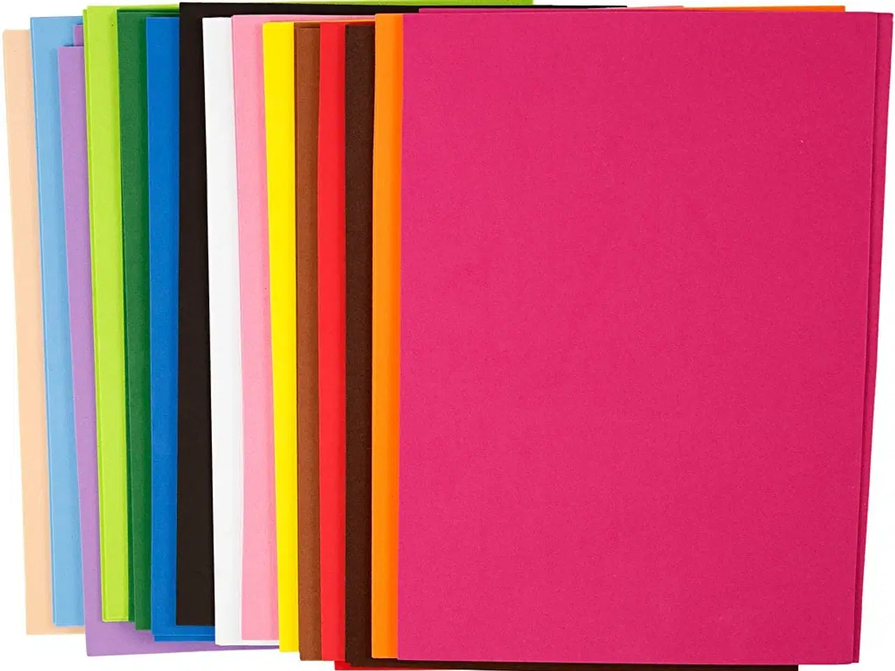 Billede 1 - Mosgummi, A4, ark 210x297 mm, tykkelse 2 mm, 30ass. ark/ 1 pk.