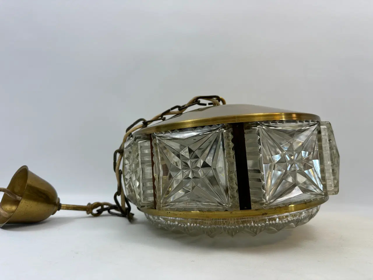 Billede 2 - Carl Fagerlund, Pendel - messing (Orrefors) 