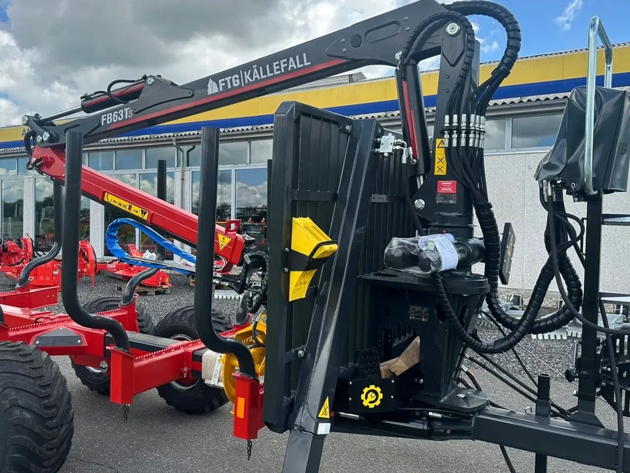 Billede 8 - FTG-Källefall FB90 / FB63Ts FTG FB90 skovvogn med 63m kran