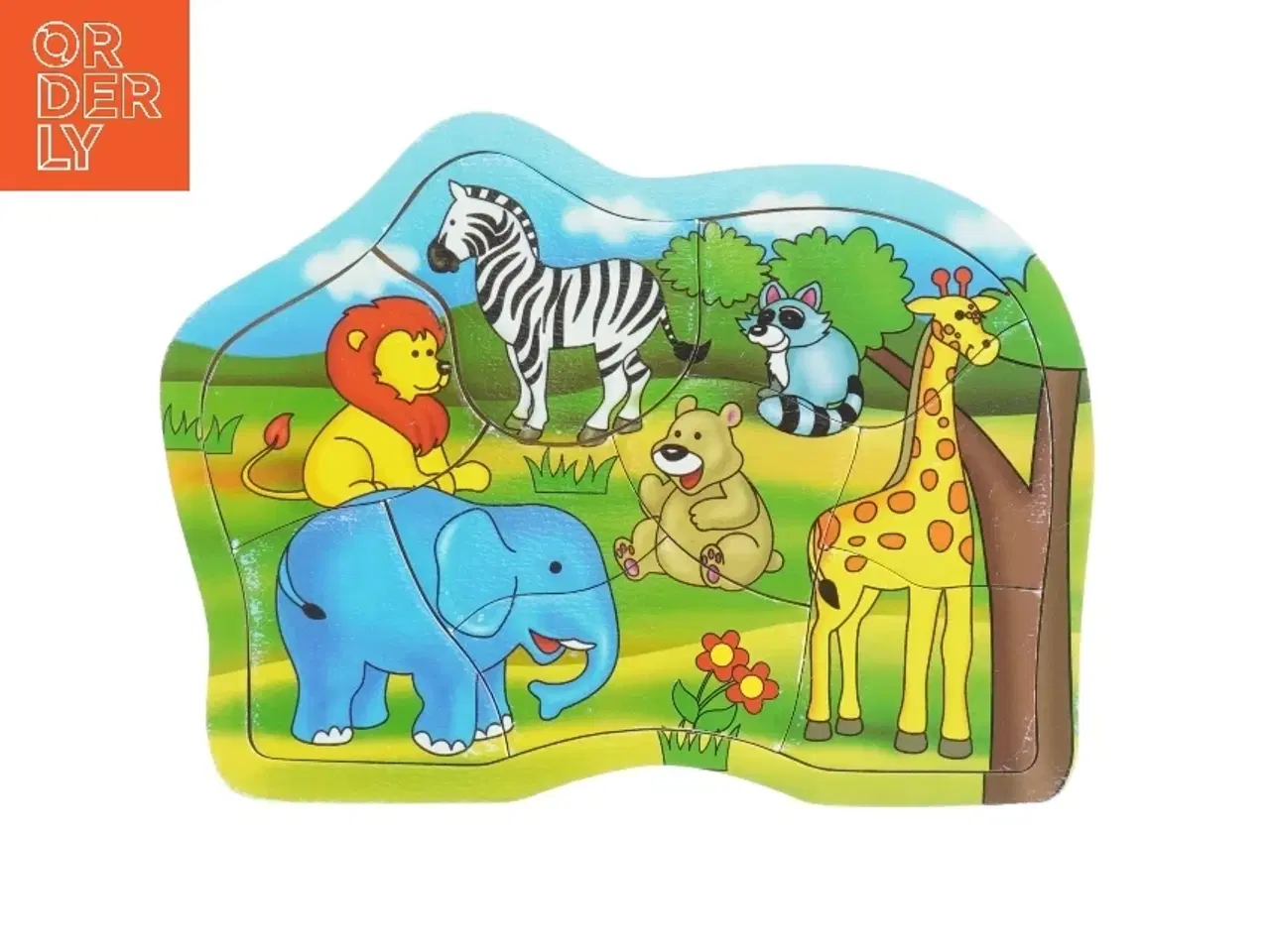 Billede 1 - Puslespil med dyremotiv (str. 24x18 cm)