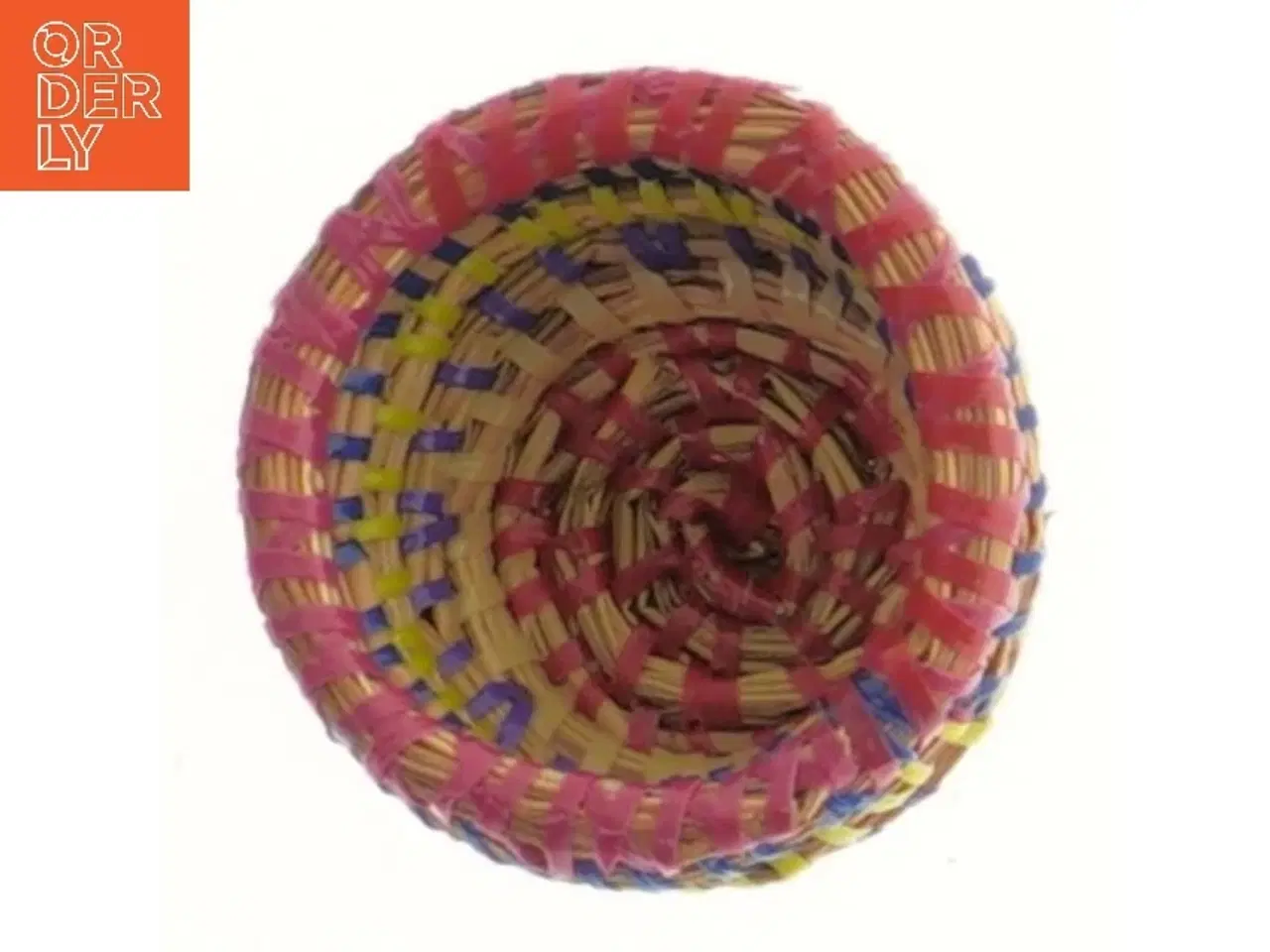 Billede 2 - Lille flettet kurv med låg (str. 7x8 cm)