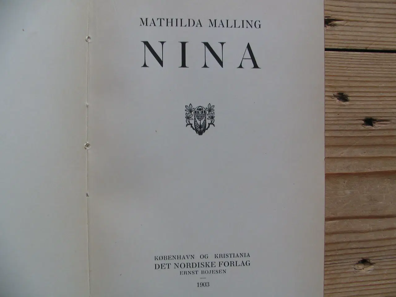 Billede 3 - Mathilda Malling. Nina. fra 1903