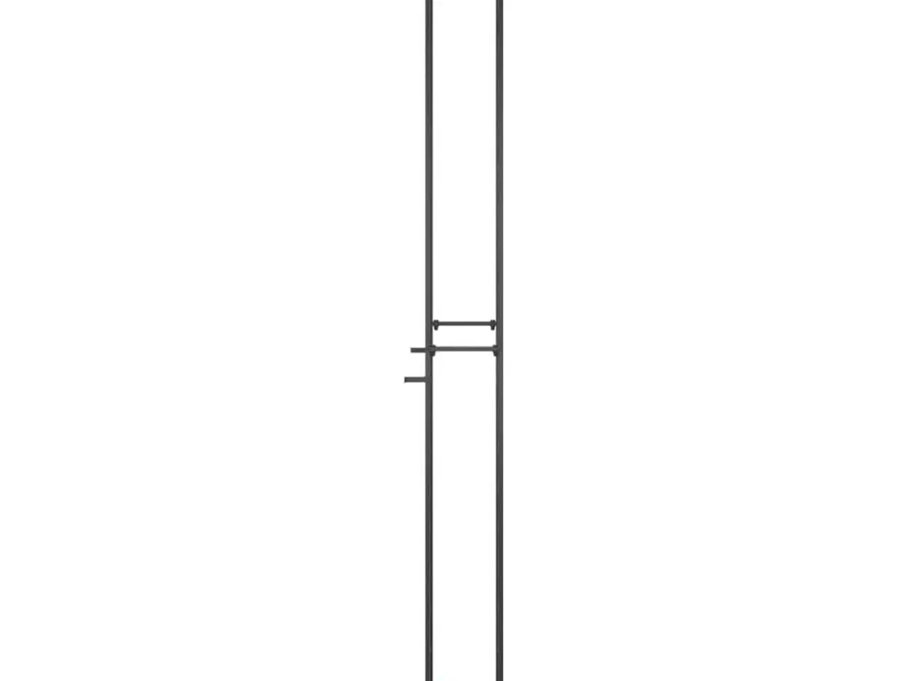 Billede 4 - Vinreol til 95 flasker 54x18x200 cm smedejern sort
