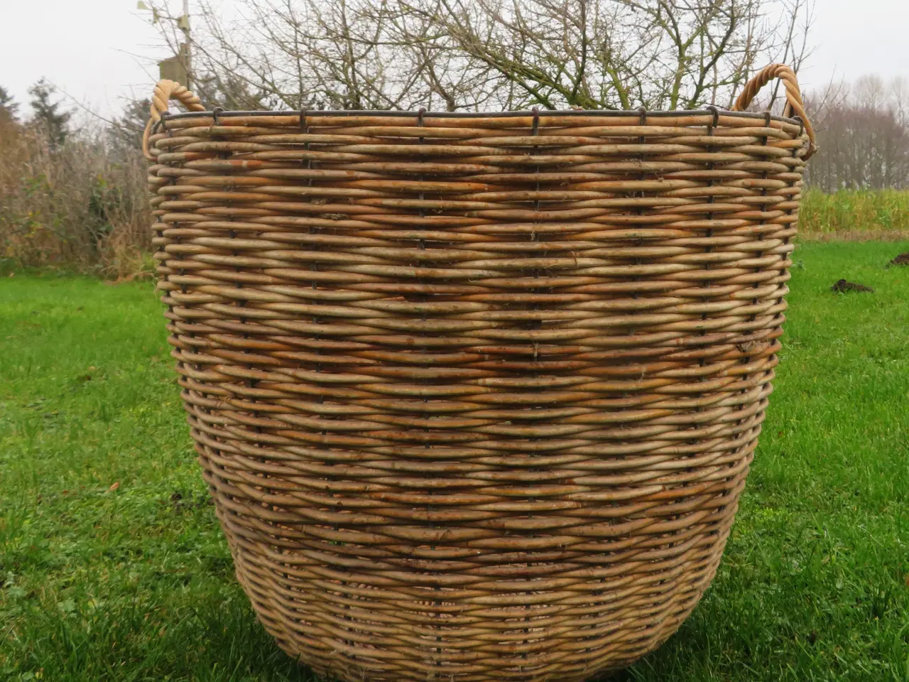 Billede 1 - Gammel rund fletkurv