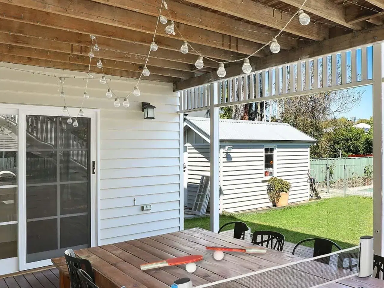 Billede 10 - Bordtennis sæt – net, 2 bat og 3 bolde (udtrækkeligt net)