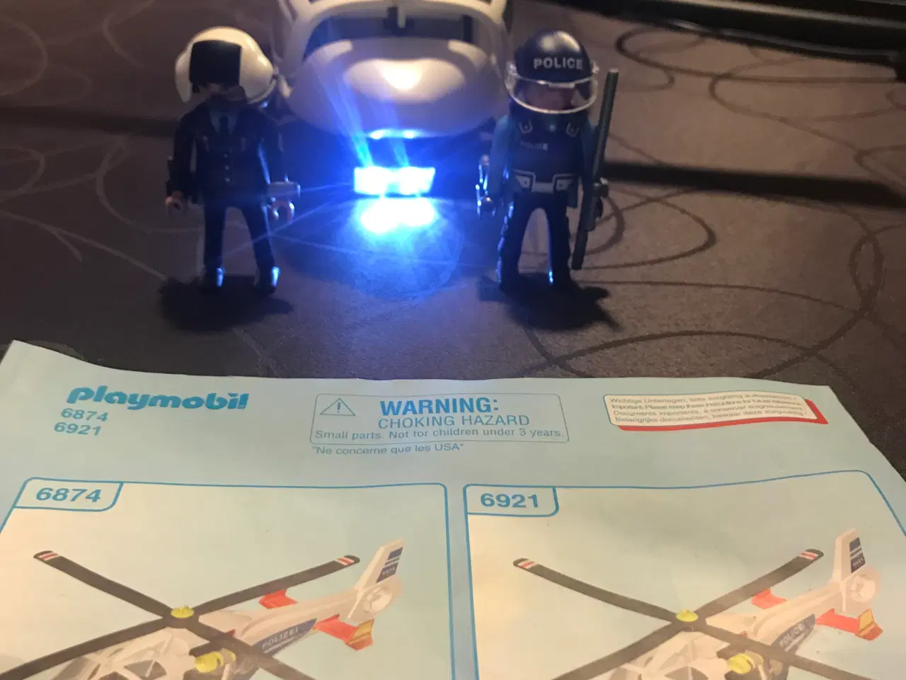 Billede 2 - Playmobil model 6874. Politihelikopter m/lys.  