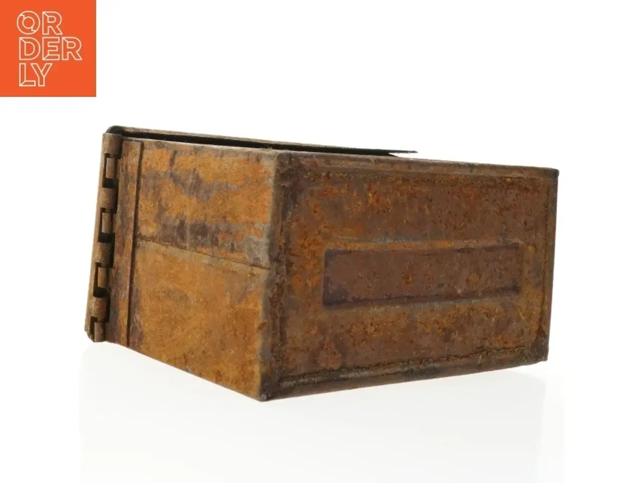 Billede 5 - Ammunitions kasse i rust metal (str. 29 x 19 x 15 cm)