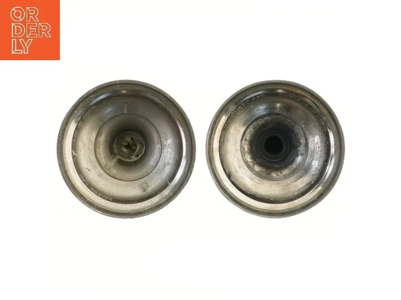 Billede 3 - Antikke lysestager (str. 19,5 cm)