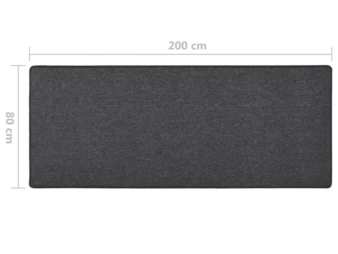 Billede 7 - Tæppeløber 80x200 cm antracitgrå