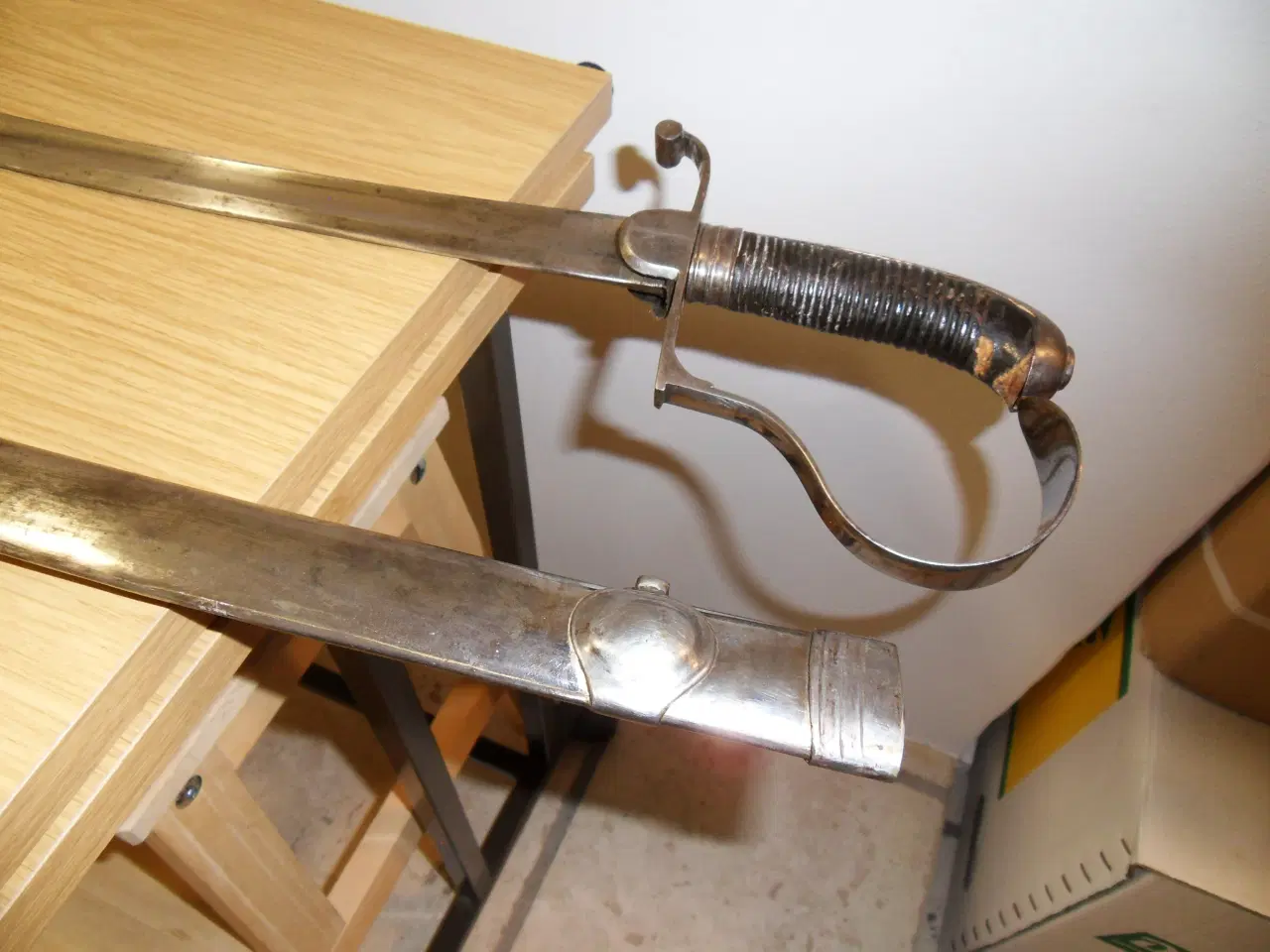 Billede 3 - SABEL MED SKEDE - 97 cm lang. Flot antikvitet.