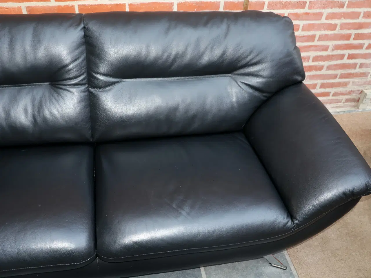 Billede 4 -  Hjort Knudsen Taastrup læder sofa