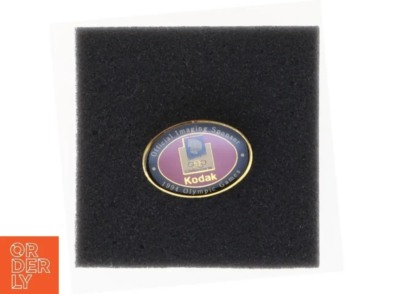 Billede 1 - Lillehammer 1994 Olympiske Lege Kodak Sponsor Pin (str. 3 x 2,5 cm)