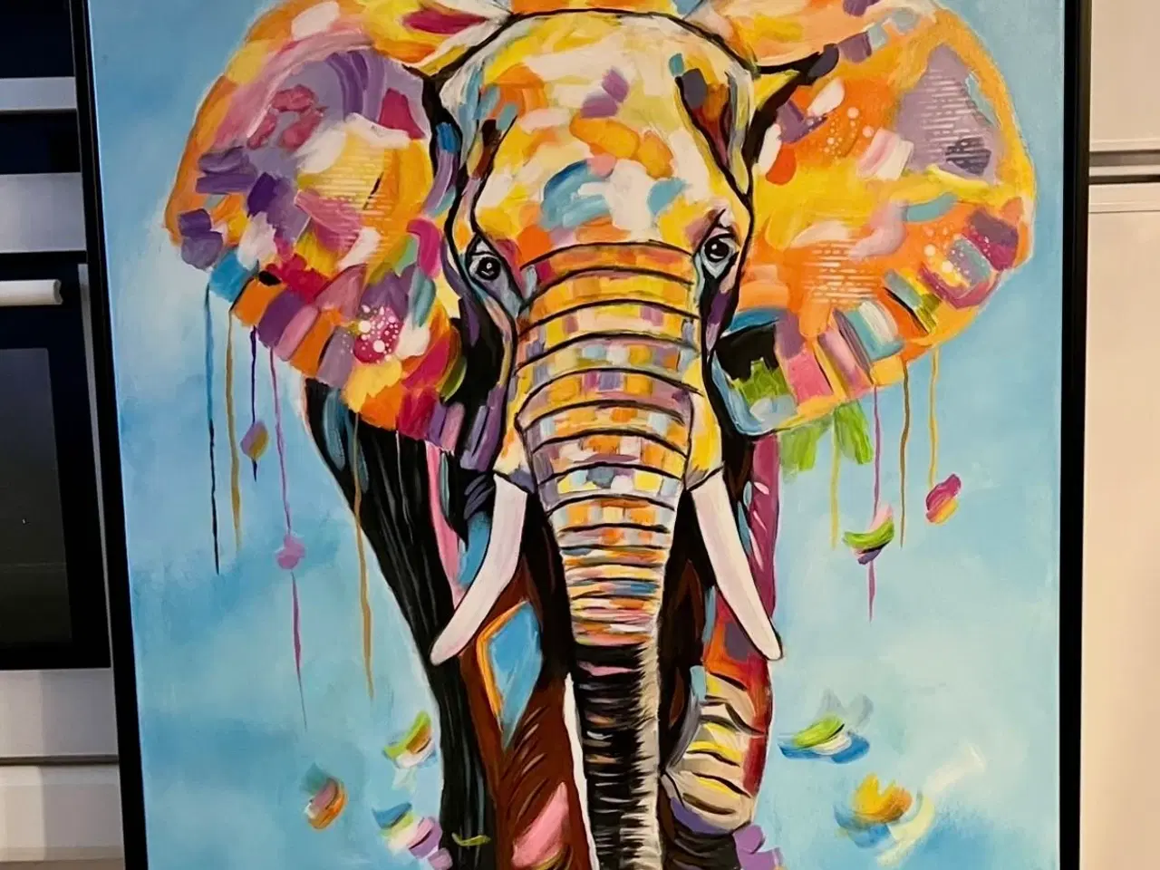 Billede 2 - Maleri Elefant 