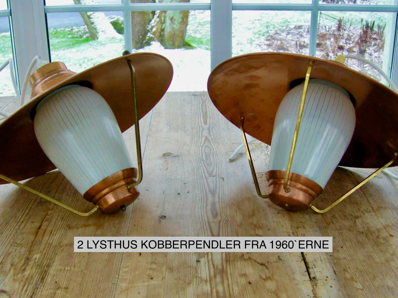 Billede 1 - LYSTHUS KOBBERPENDLER, 60`er retro pendler, Kobber