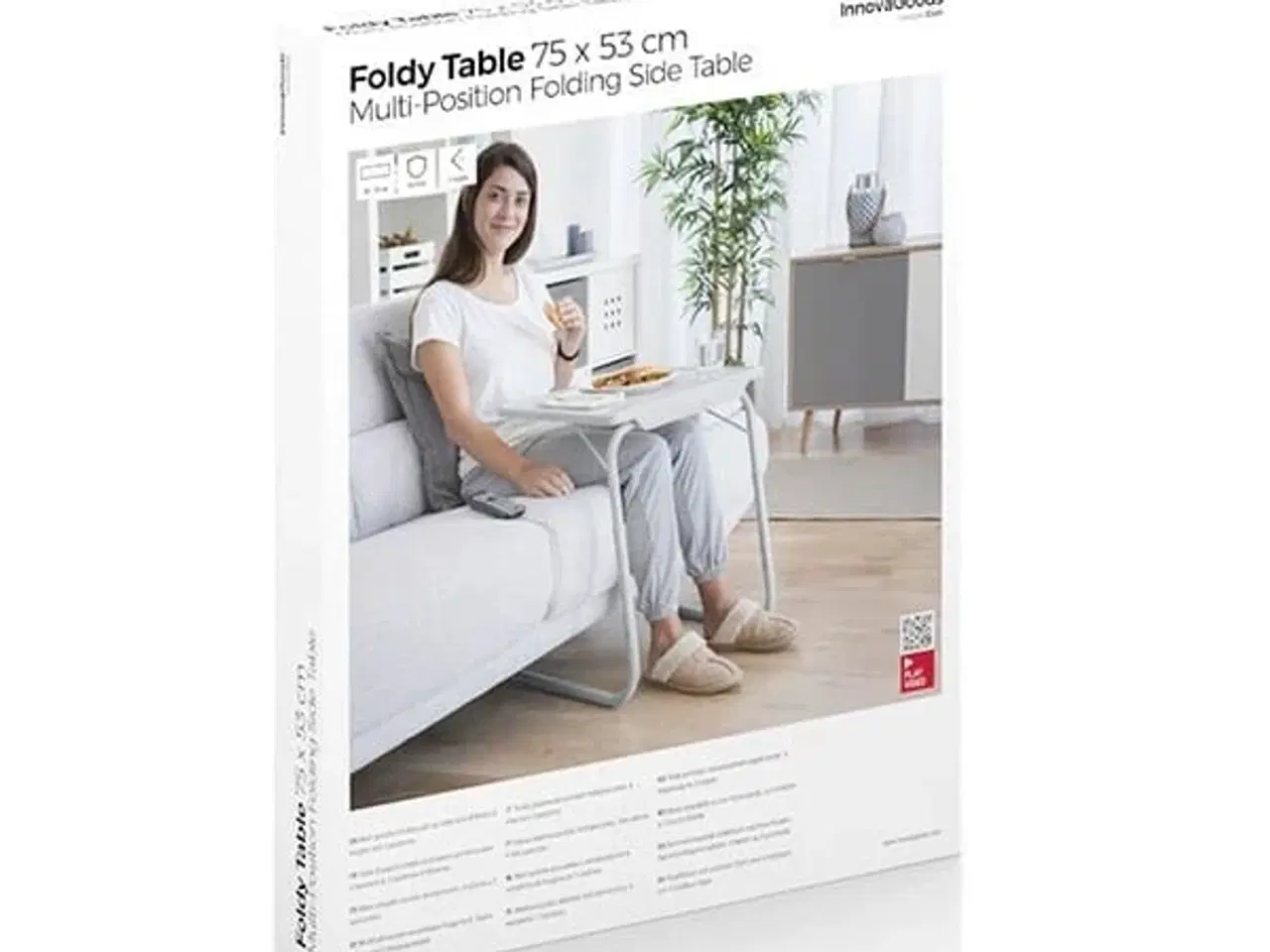 Billede 3 - Sideklapbord med flere positioner Foldy Table InnovaGoods