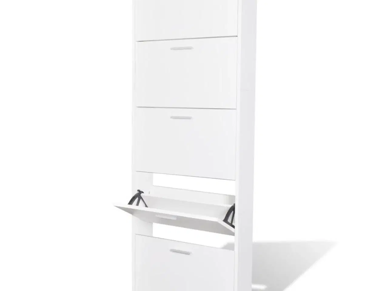 Billede 1 - Skoskab med 5 rum træ hvid