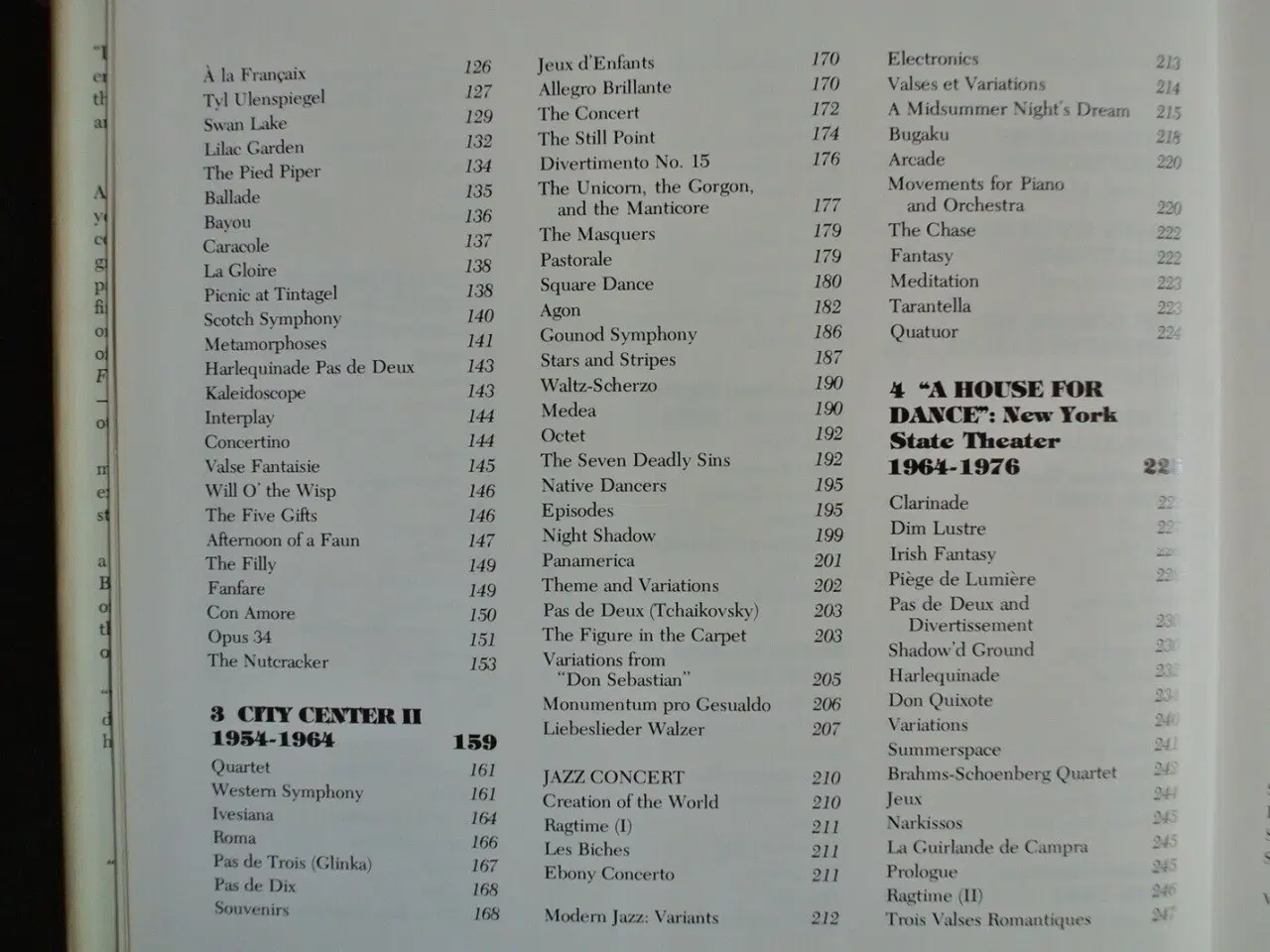 Billede 3 - repertory in review 40 years ofthe new york ballet