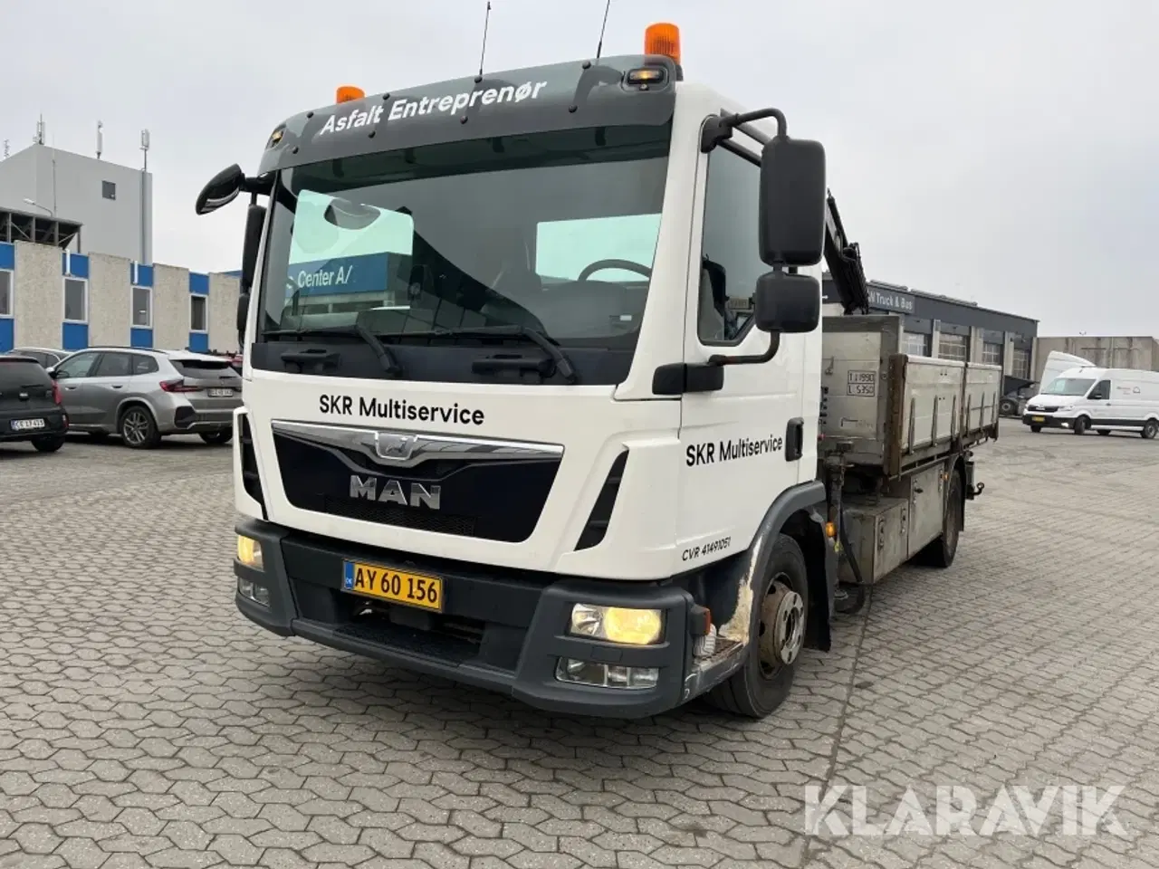 Billede 2 - Lastbil MAN TGL 12.220 med kran og lad
