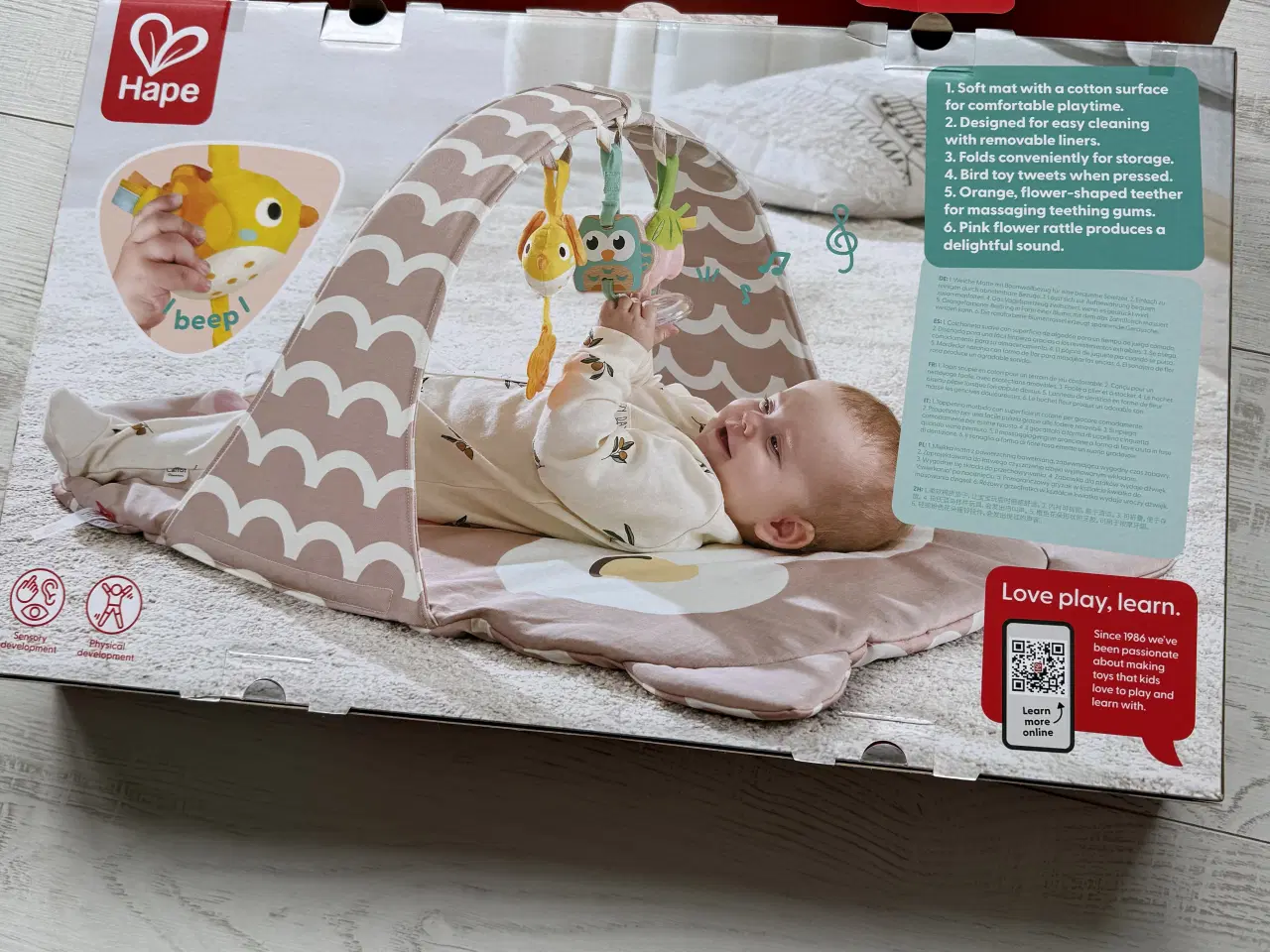 Billede 10 - Sødt foldbart aktivitetstæppe – ugle 