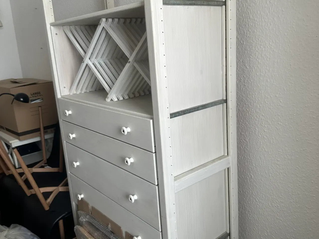 Billede 1 - Hvis reol med indsats til vin 