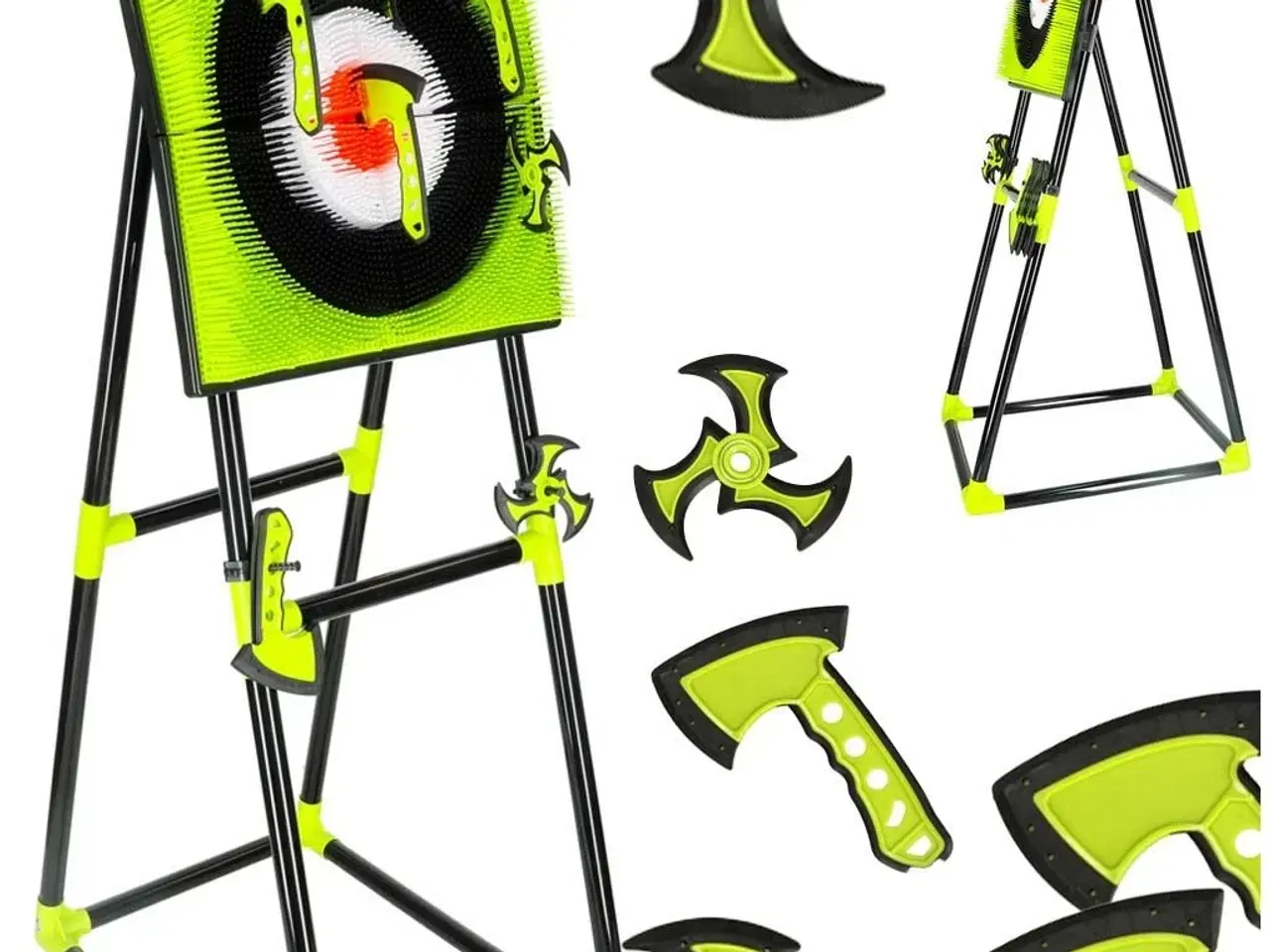 Billede 12 - Kastemål med silikoneøkser til børn – dartskive på stativ