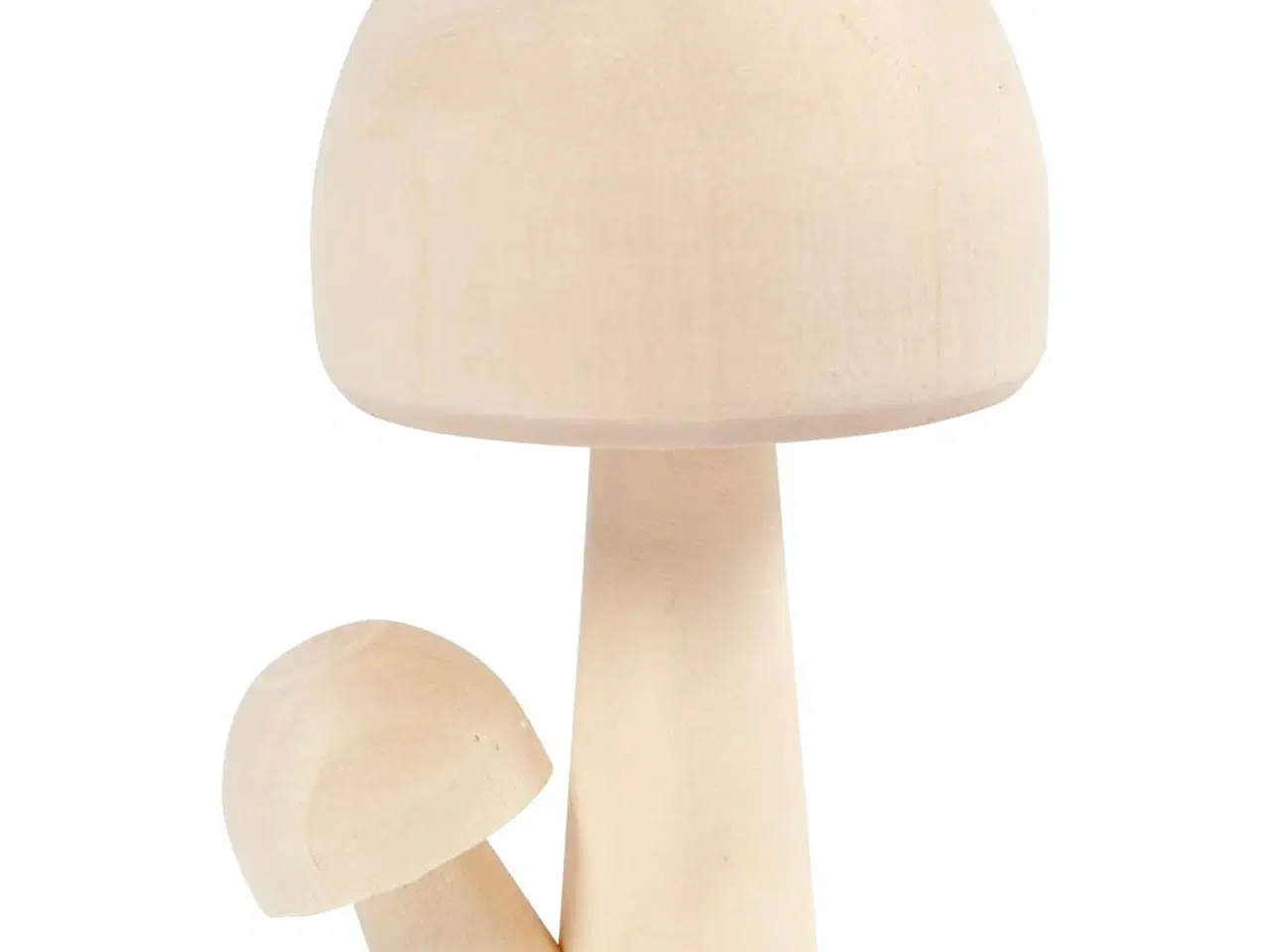 Billede 1 - Elegante paddehatte i lyst træ - 8,5 cm høj