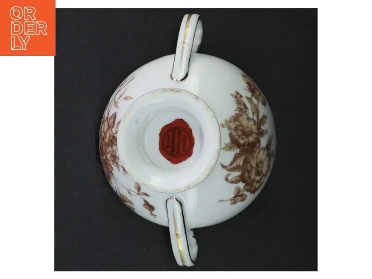 Billede 2 - Porcelænssukkerskål med låg (str. Ø 11 cm)