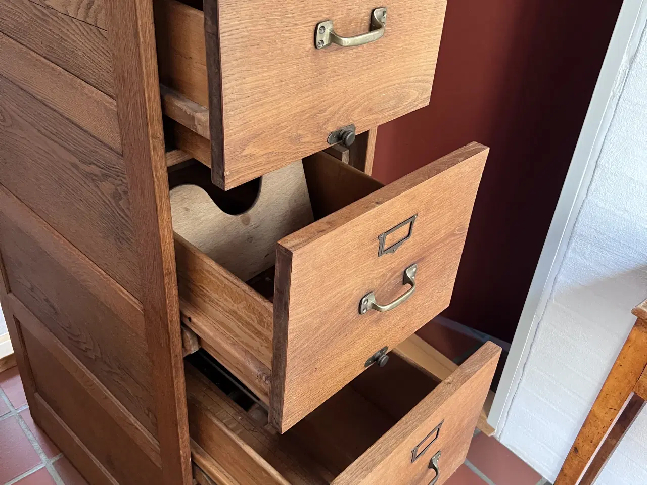 Billede 6 - Arkivskab i egetræ