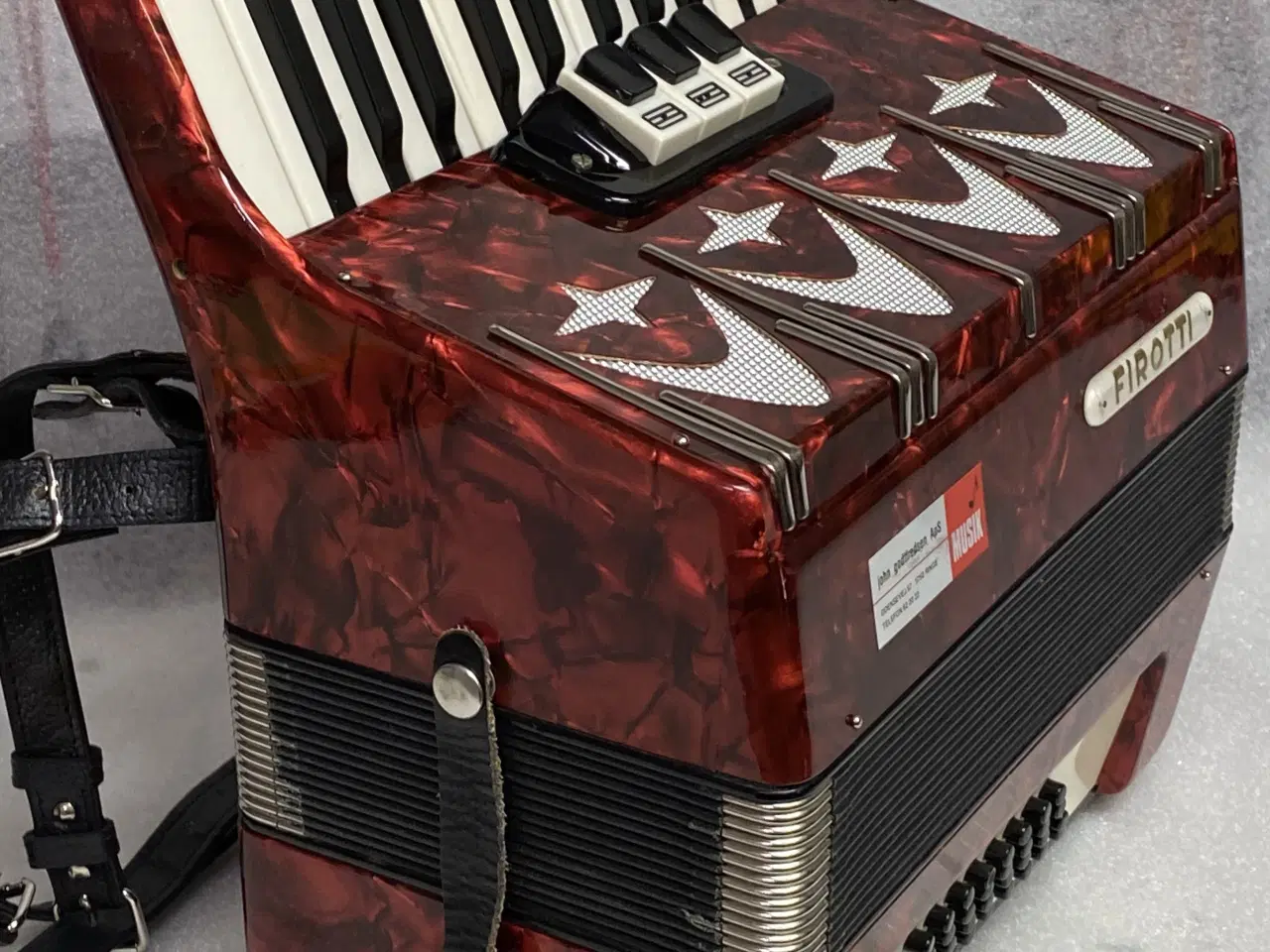 Billede 3 - Begynderharmonika – nyserviceret Firotti, let og v