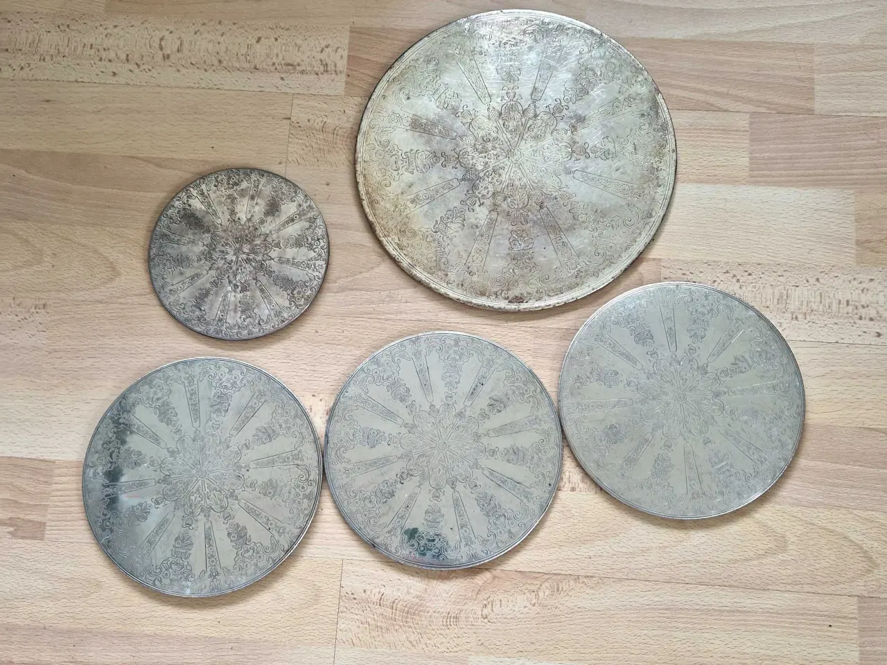 Billede 2 - Flotte retro bordskånere i sølvplet