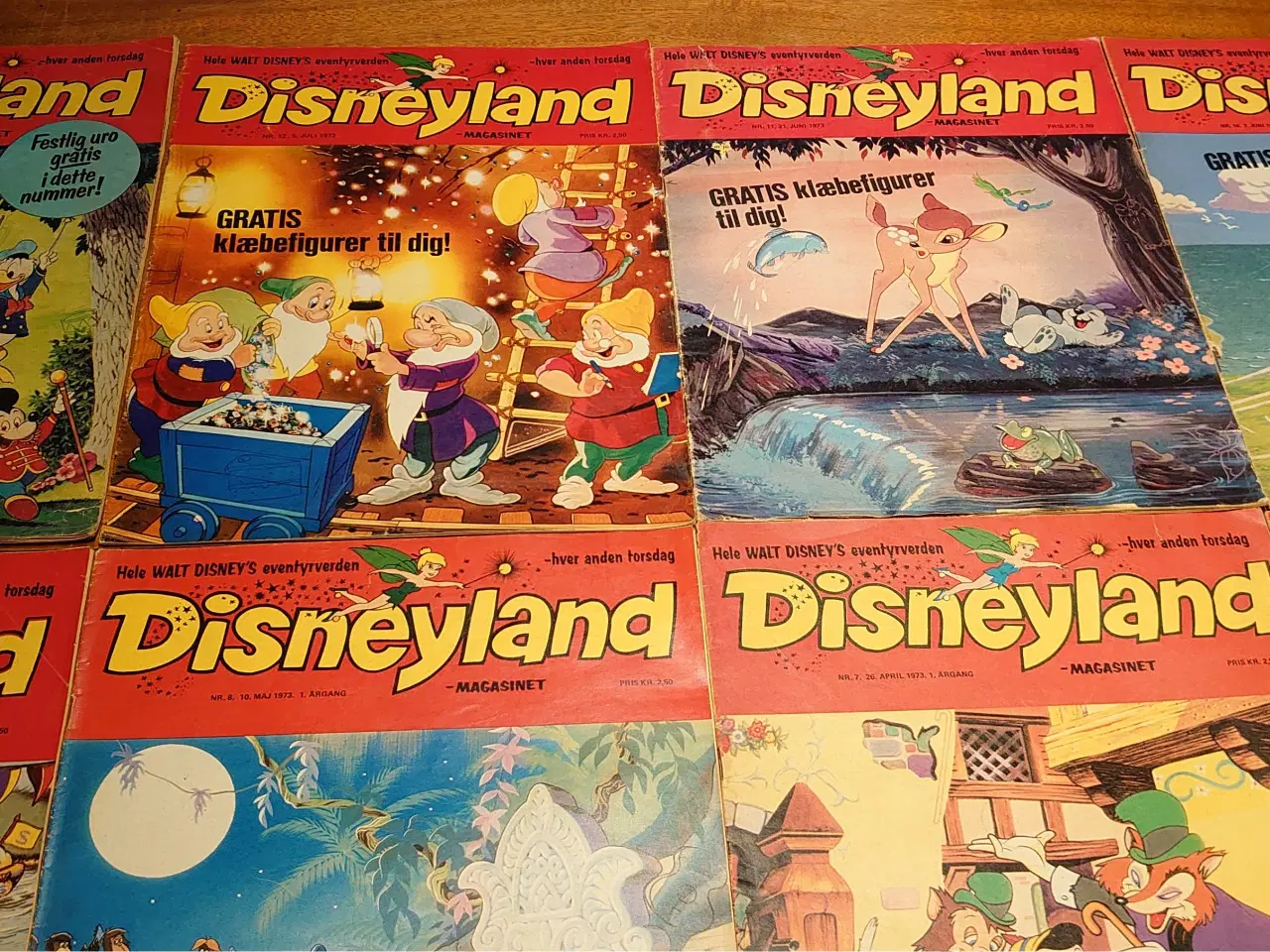 Billede 2 - 12stk Walt Disney"Disneyland- magasinet"1.årg.1973